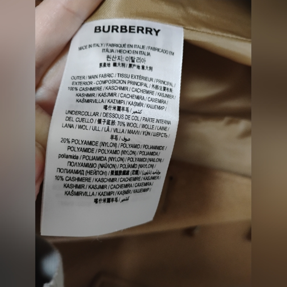 Burberry Cashmere Double-Breasted Coat - Picture 7 of 11